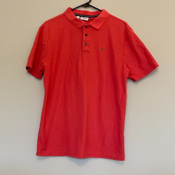 Calvin Klein Golf Shirt Dark Salmon Size L - Picture 1 of 5